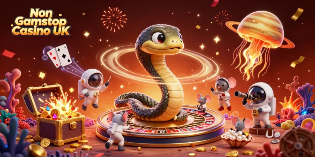 Celebrate wins at Non Gamstop Casino UK with mice betting on sci-fi inspired roulette wheel