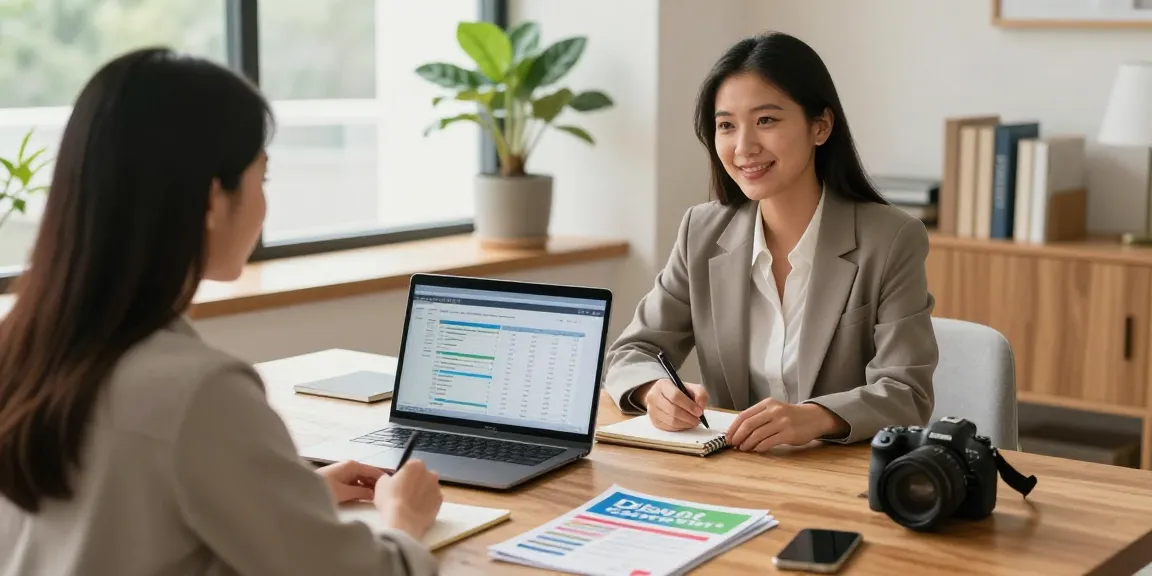 Financial advisor discussing debt management solutions in a welcoming office.