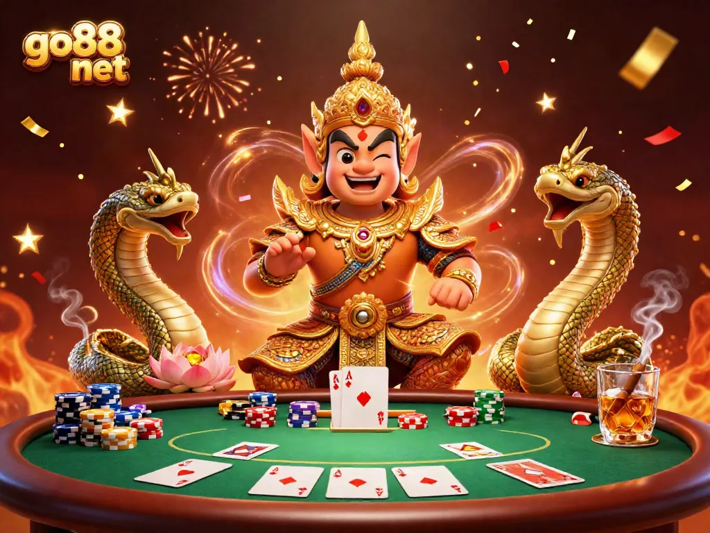 Experience thrill at go88asia net with vibrant poker action and enchanting guardian characters