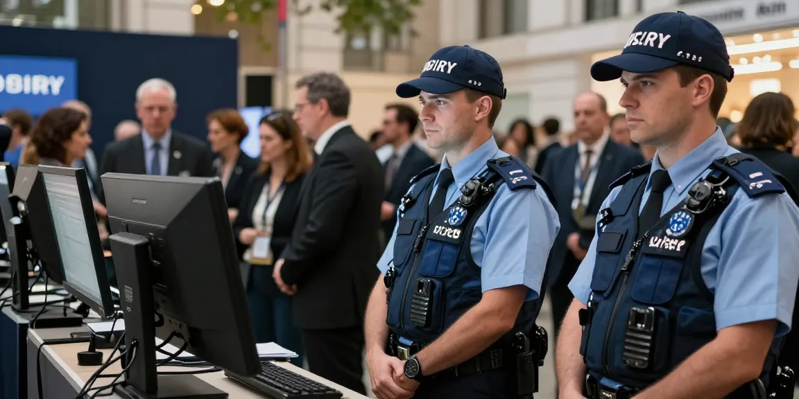 Security Guards ensuring safety at an event, local professional services.