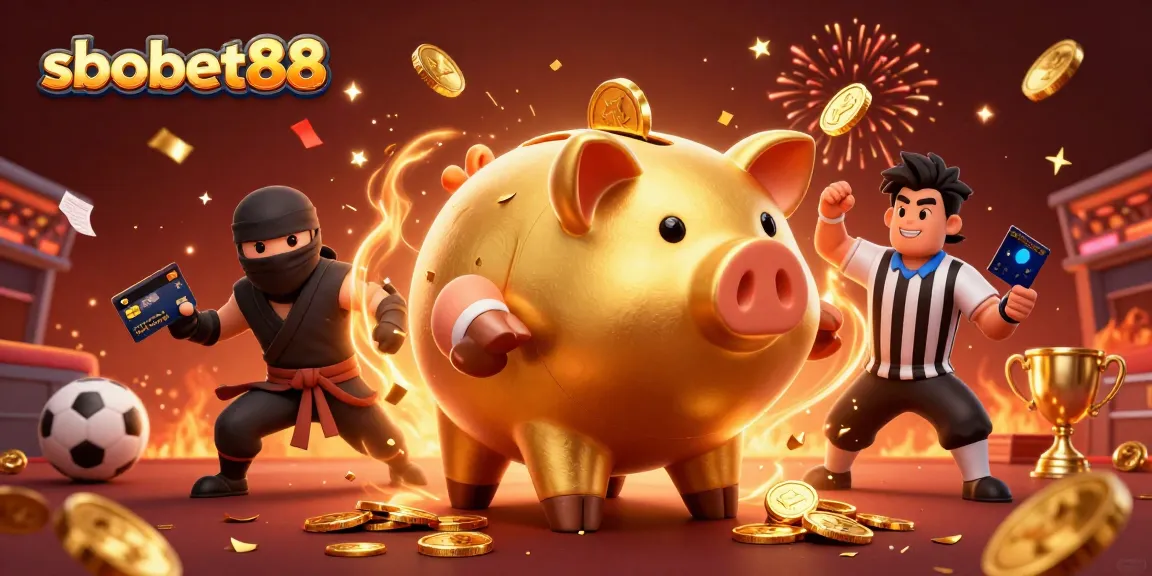 Engage in sbobet88 sports betting with a vibrant 3D illustration depicting exciting characters and dynamic elements.
