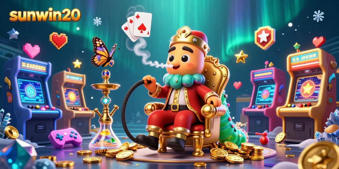 Experience exciting gameplay at sunwin20 with vibrant casino-themed 3D elements and a playful atmosphere.